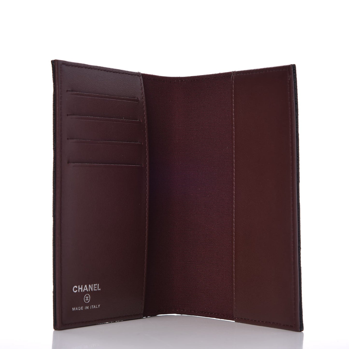 Caviar Quilted Passport Holder Black