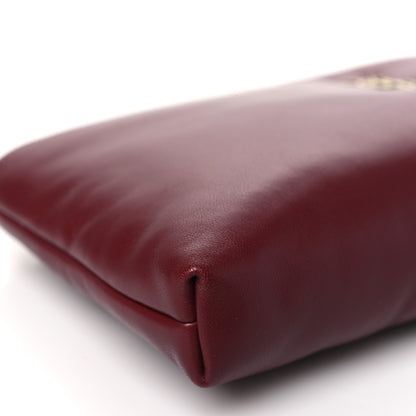 Saint Laurent Lambskin Long Calypso Pouch Rouge Merlot 9 of 10