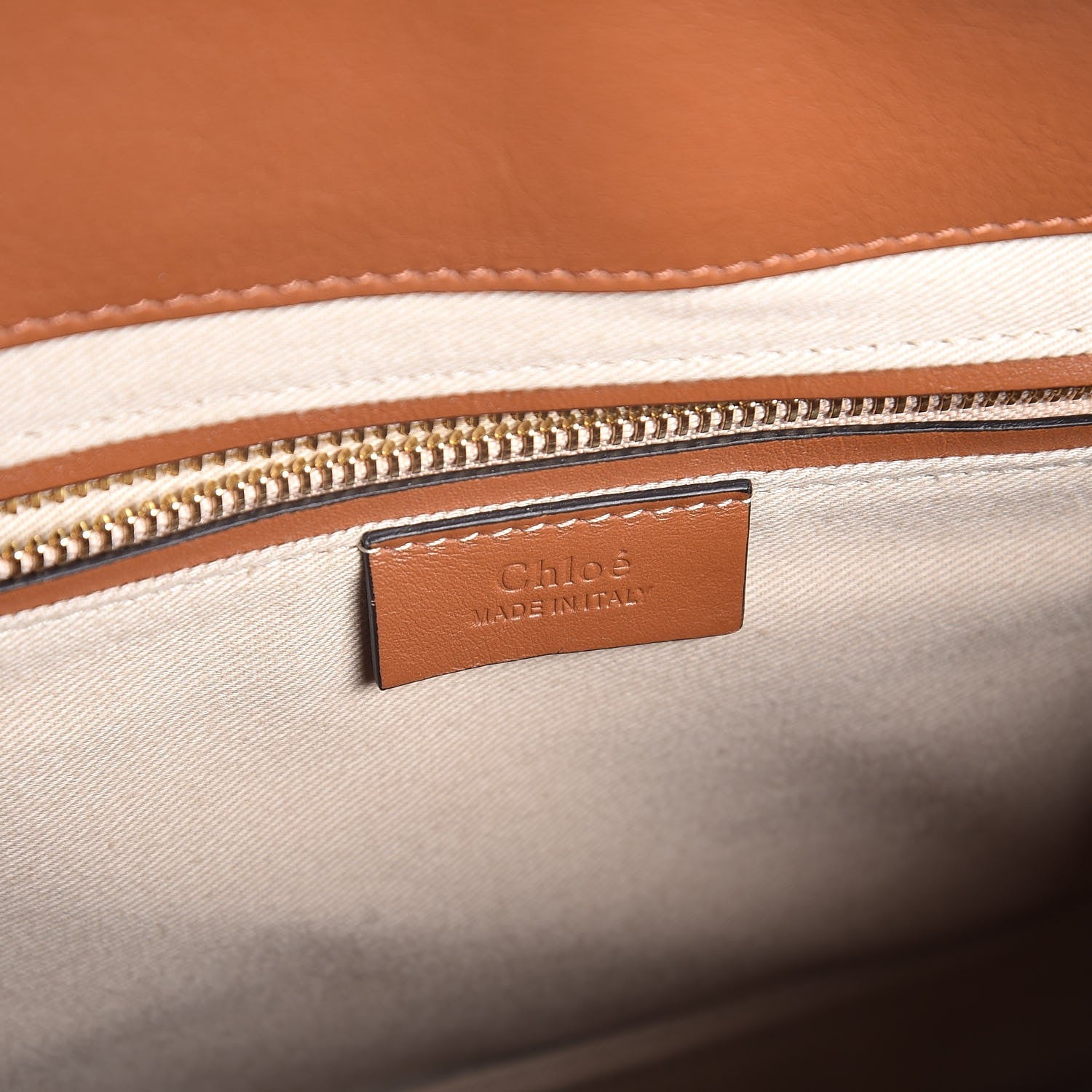 Chloe Glossy Lambskin Medium Roy Bag Caramel 7 of 9