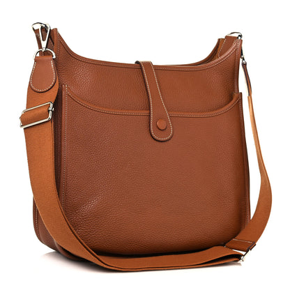 Hermes Taurillon Clemence Evelyne III GM Gold 3 of 13
