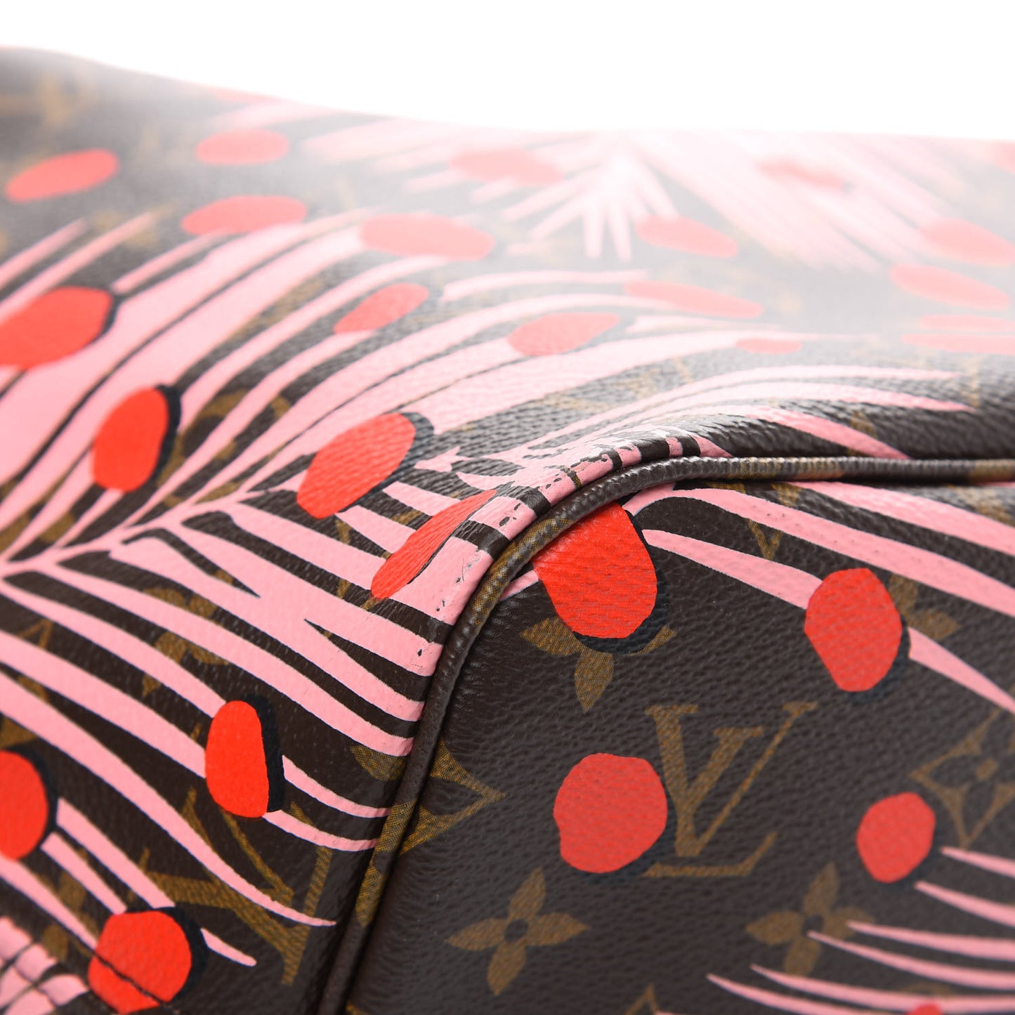 Monogram Jungle Dots Neo Neverfull MM Sugar Pink Poppy