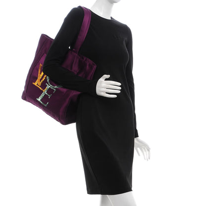 Louis Vuitton Satin Sequin Thats Love Tote Violet 2 of 6
