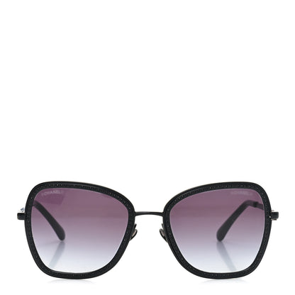 Chanel Square Frame Sequin Sunglasses 4277-B Black 2 of 7
