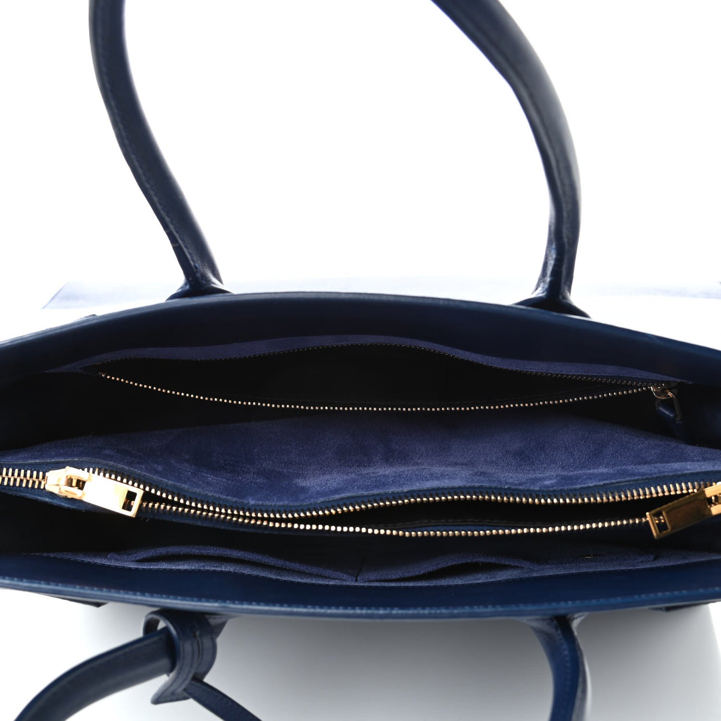 Calfskin Large Sac De Jour Carryall Navy