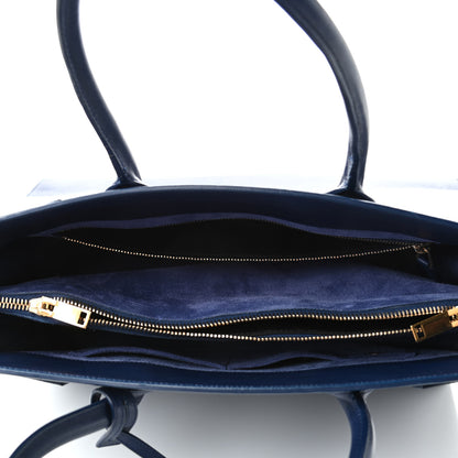 Saint Laurent Calfskin Large Sac De Jour Carryall Navy 4 of 6