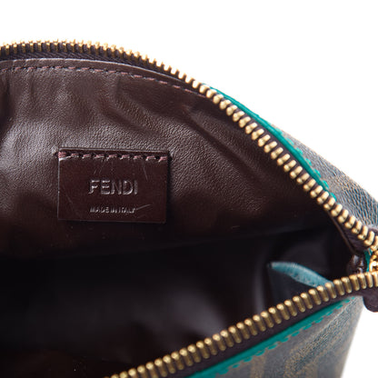 Fendi Zucca Ombre Large Cosmetic Pouch Tobacco Turquoise 6 of 8