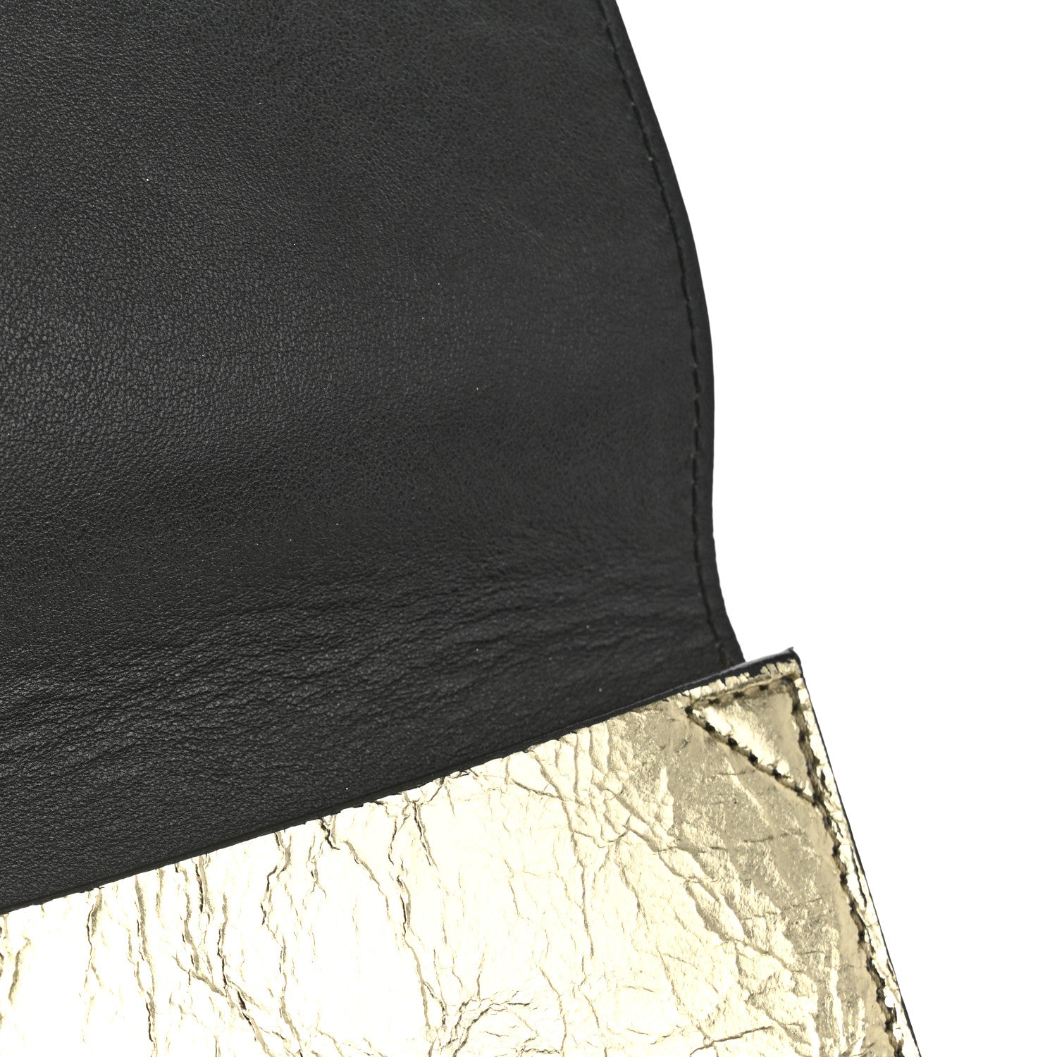 Proenza Schouler Metallic Lambskin Large Lunch Bag Clutch Silver Gold 8 of 8