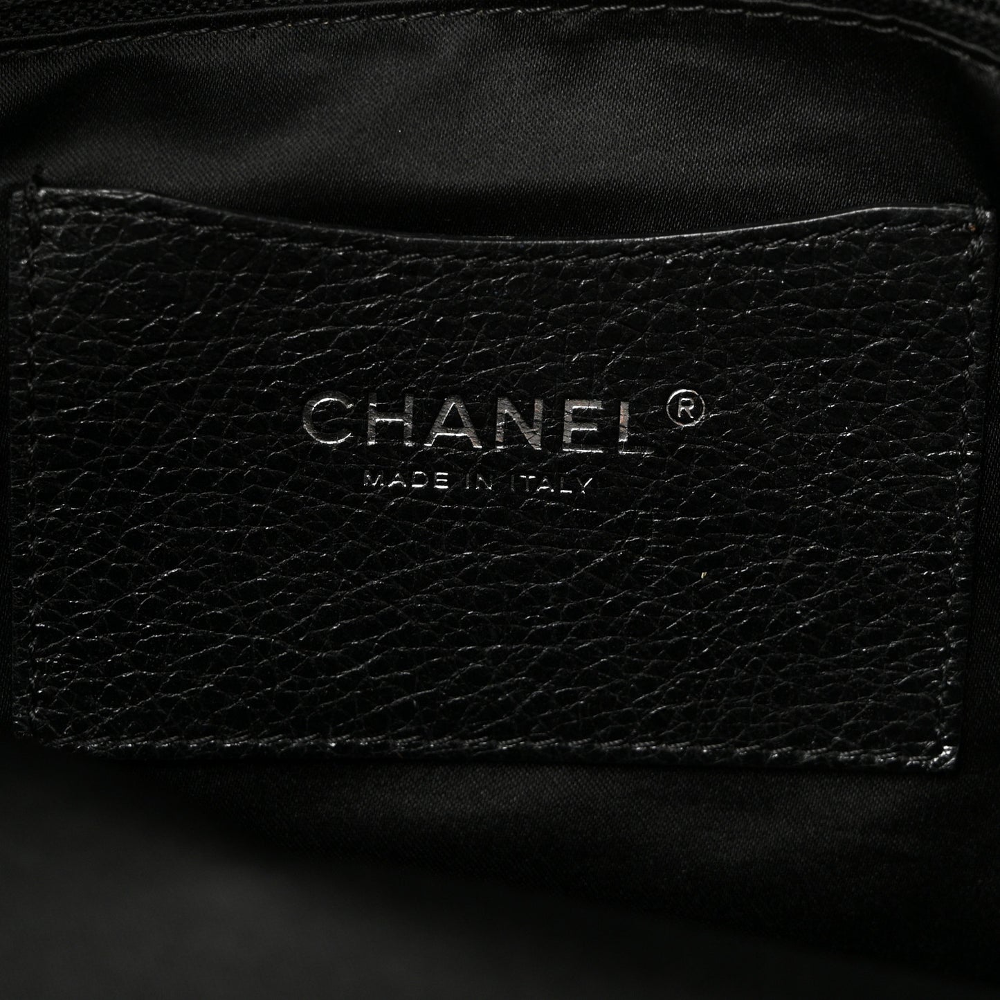 Glazed Calfskin Large On The Road Tote Black
