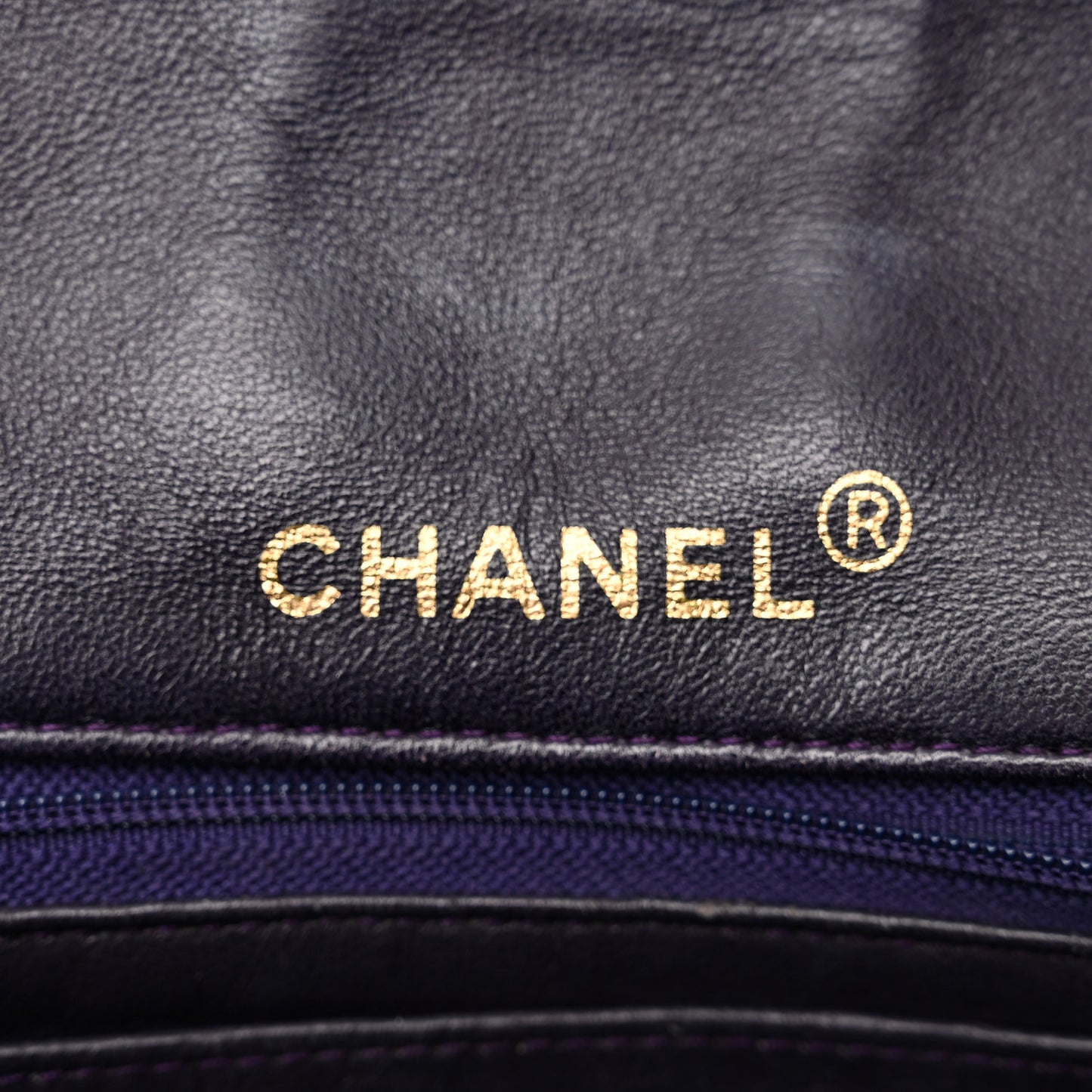 Lambskin Quilted Medium Kelly Flap Purple