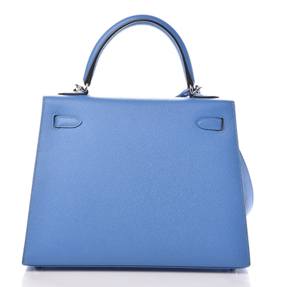 Hermes Epsom Kelly Sellier 25 Bleu Paradis 5 of 39
