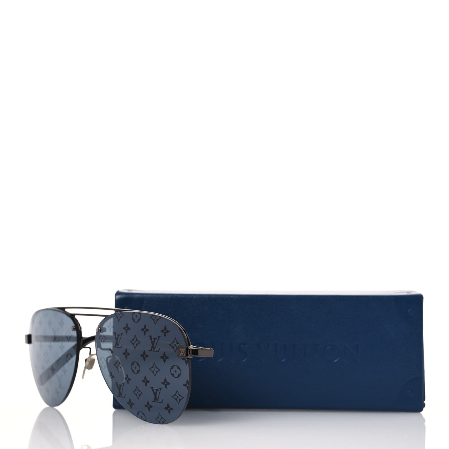 Louis Vuitton Metal Monogram Clockwise Sunglasses Z1019E Dark Gun 10 of 10