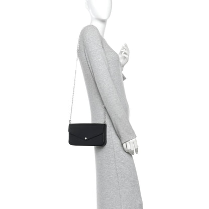 Louis Vuitton Epi Pochette Felicie Black 2 of 14