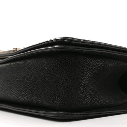 Chanel Iridescent Caviar Quilted Medium Boy Flap Black 10 of 11
