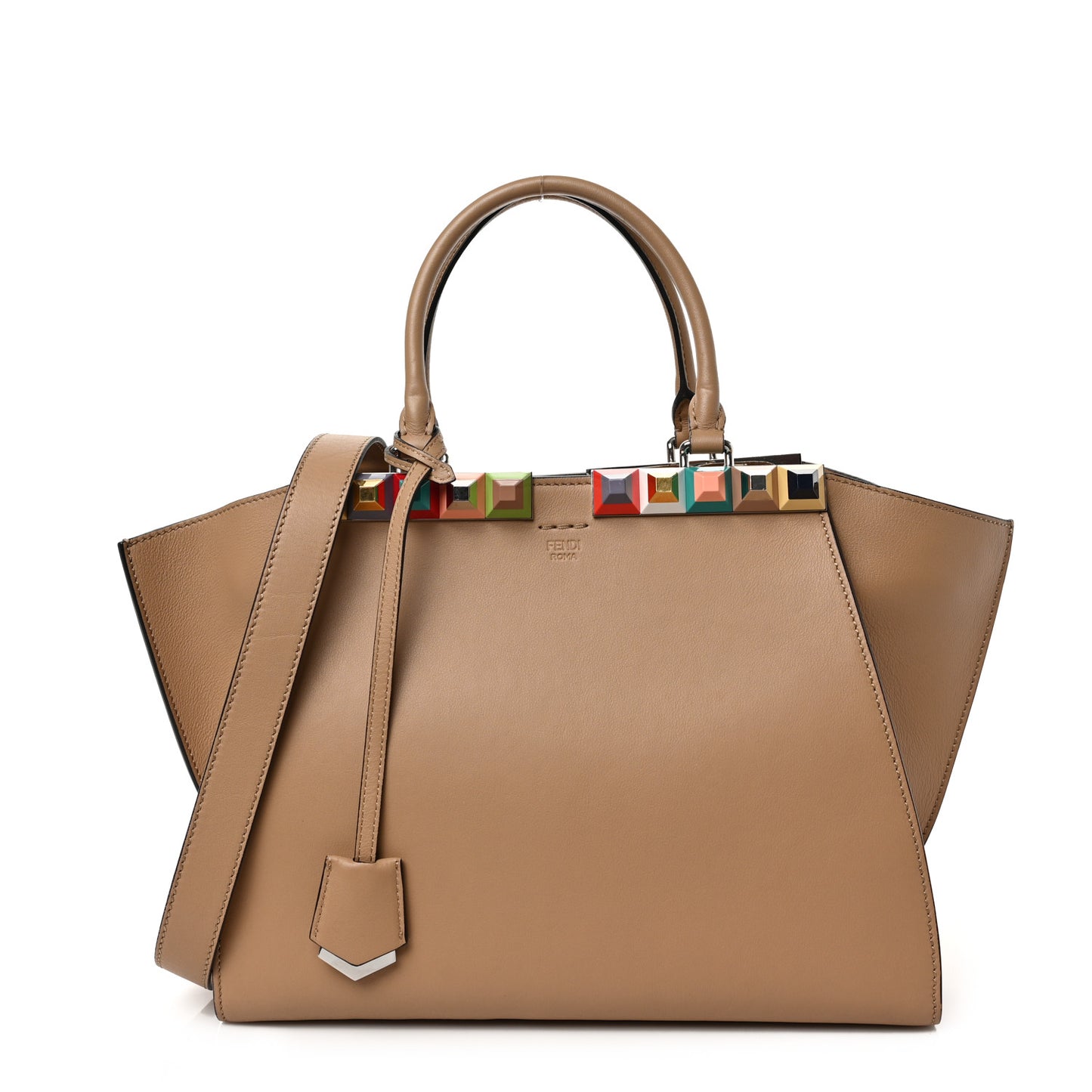 VItello Dolce Studded Petite 3Jours Tote Cuoio Multicolor