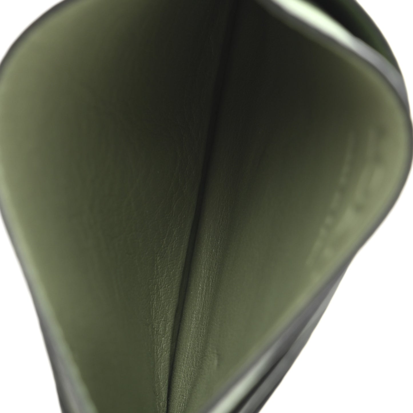 Soft Grained Calfskin Anagram Card Holder Rosemary