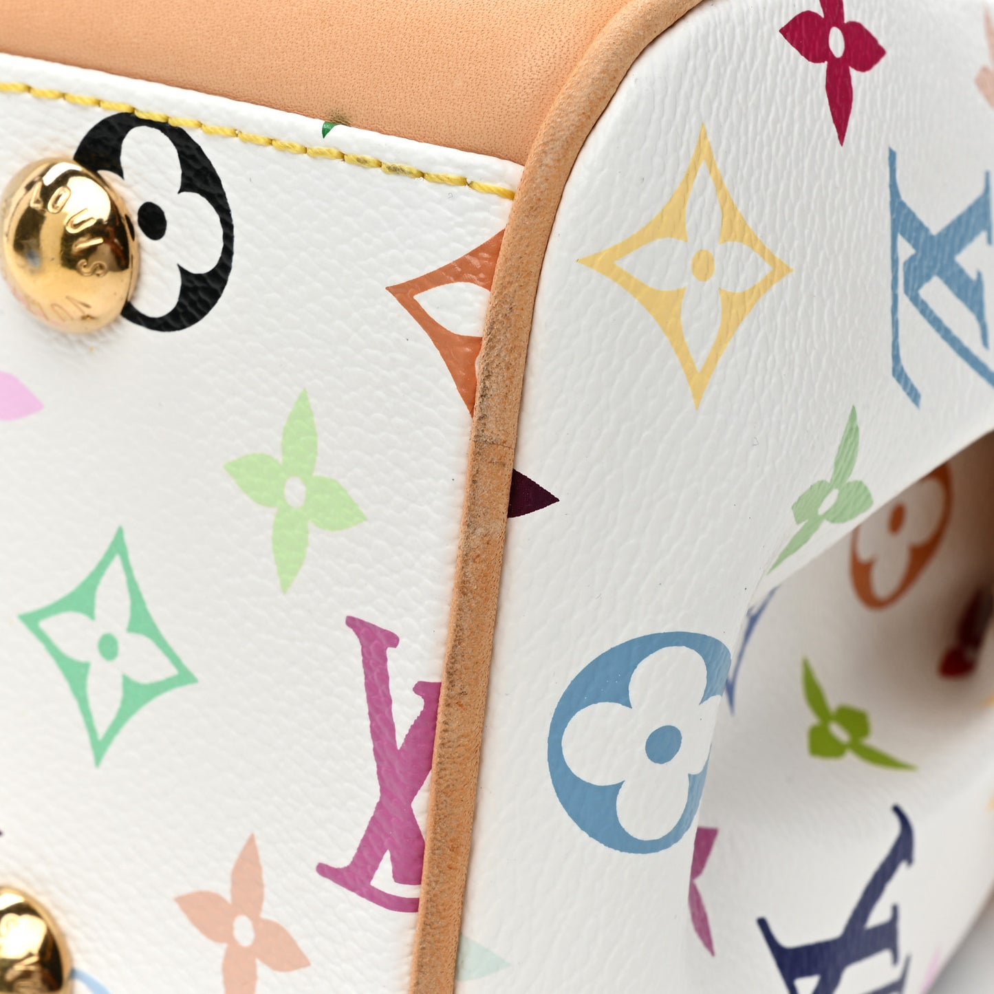 Monogram Multicolor Beverly MM White