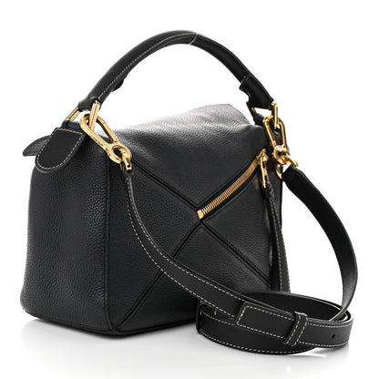Loewe Calfskin Small Puzzle Bag Midnight Blue Black 3 of 9