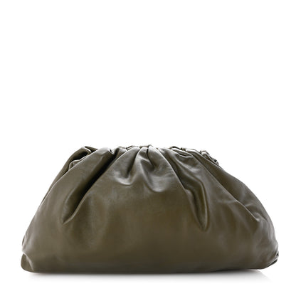 Bottega Veneta Smooth Butter Calf The Pouch Oversized Clutch Kaki Fondent 1 of 7