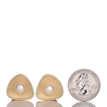 Mikimoto 14K Yellow Gold Akoya Pearl 7.5-8mm Cufflinks 2 of 5