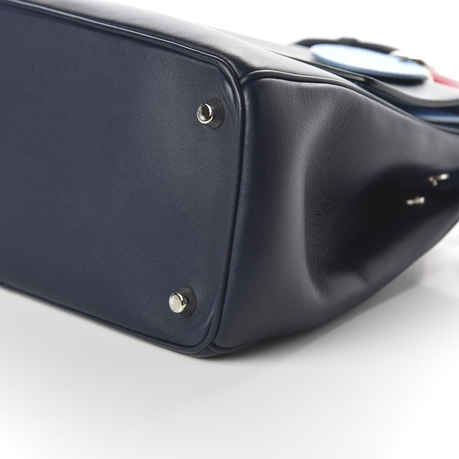 Christian Dior Smooth Calfskin Small Tri-Color Be Dior Flap Navy Blue 7 of 9