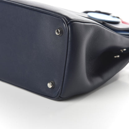 Christian Dior Smooth Calfskin Small Tri-Color Be Dior Flap Navy Blue 7 of 9