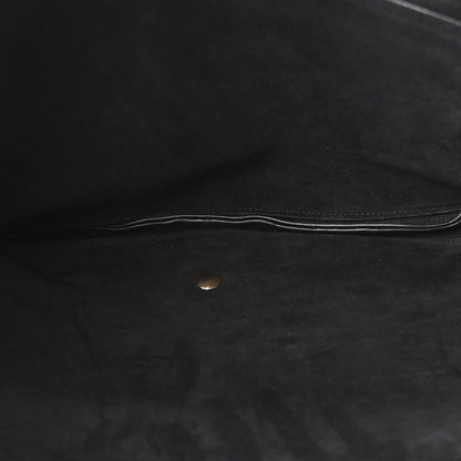 Celine Shiny Lambskin Soft Triomphe Half Moon Bag Black 5 of 11