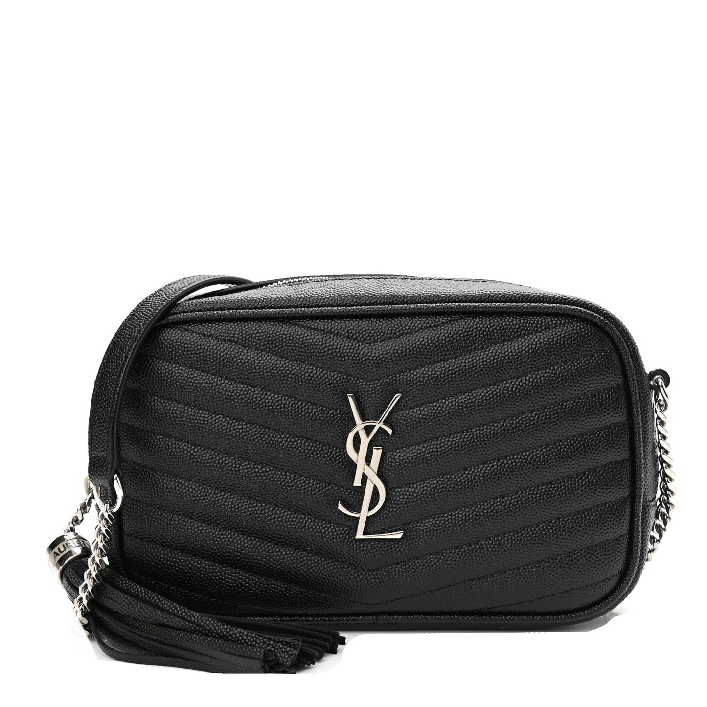 Grain De Poudre Matelasse Monogram Mini Lou Camera Bag Black