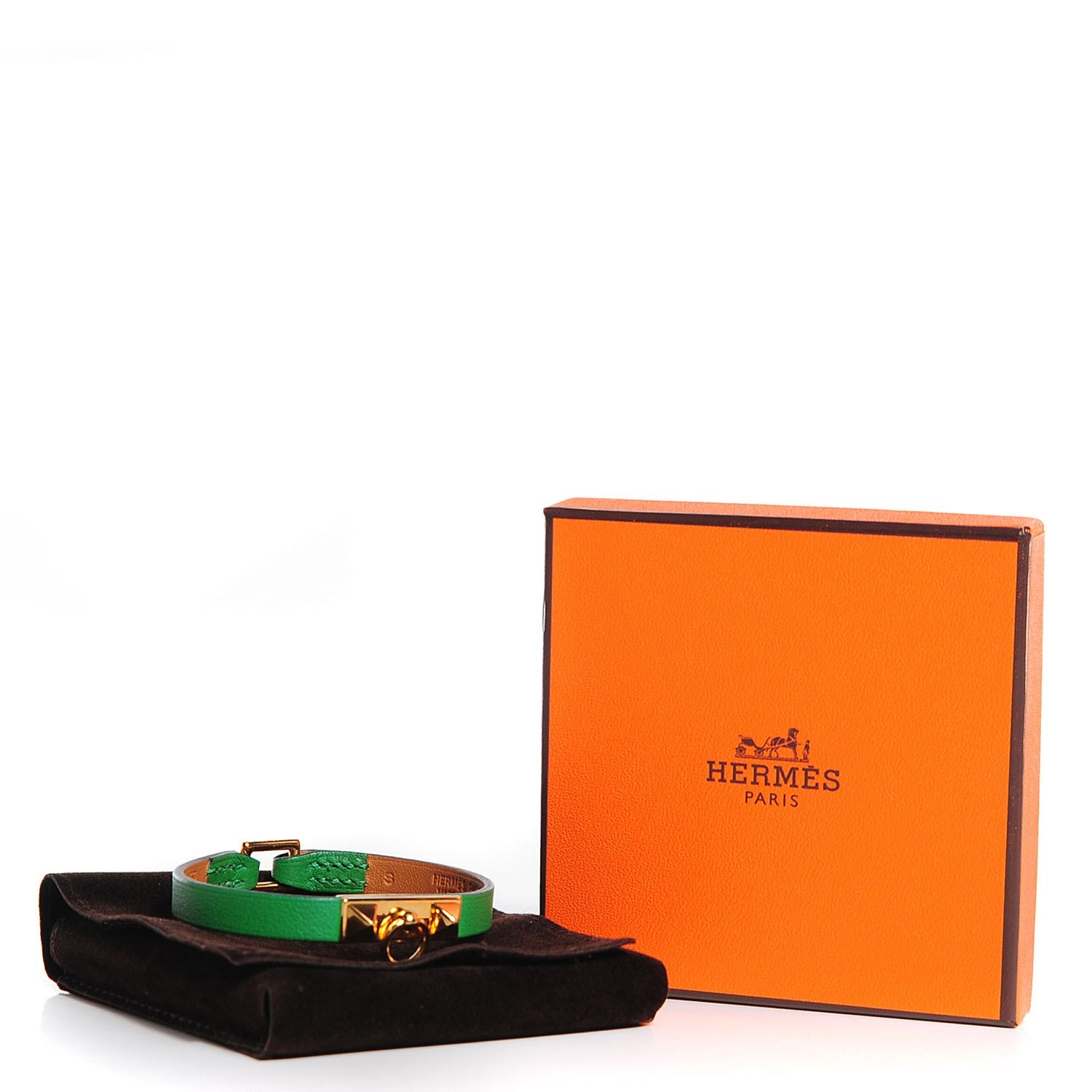 Hermes Veau Swift Micro Rivale Bracelet S Bambou 8 of 8