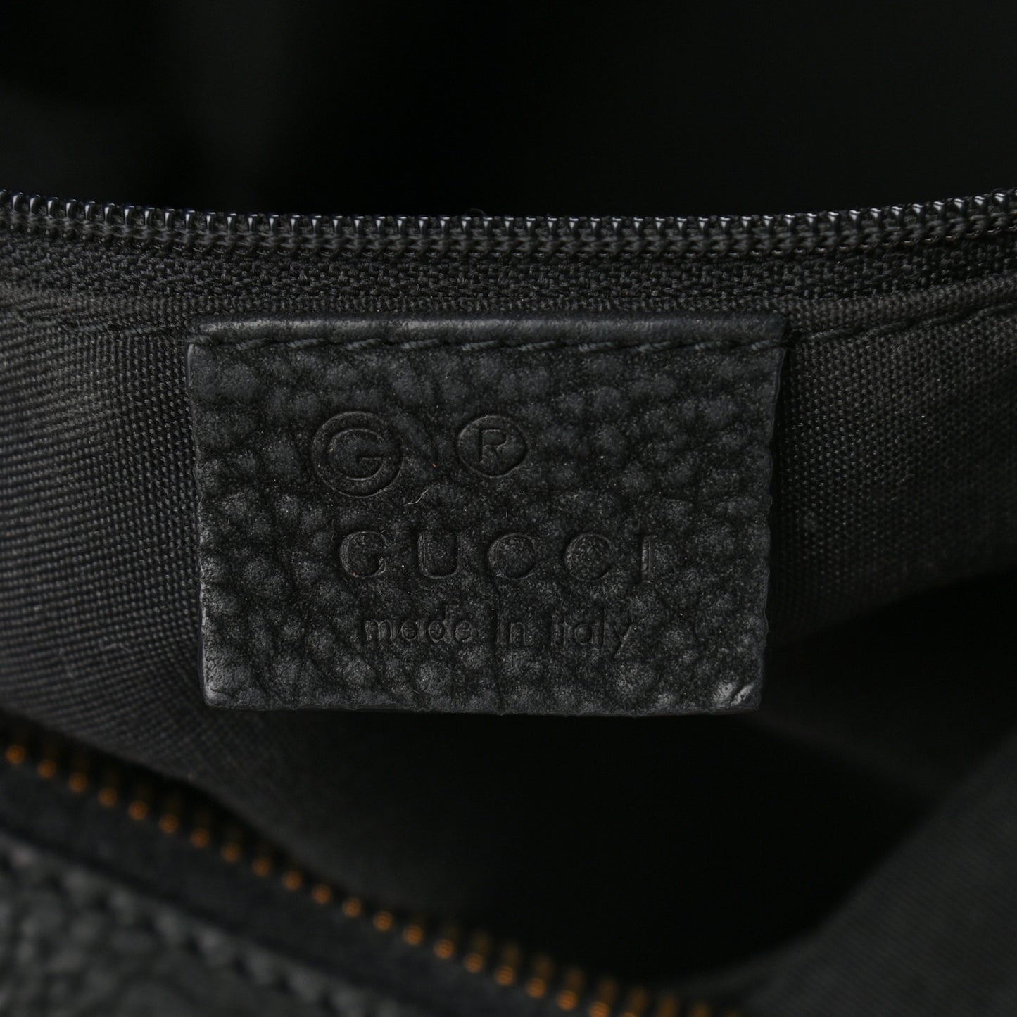 Calfskin Medium GG Running Hobo Black