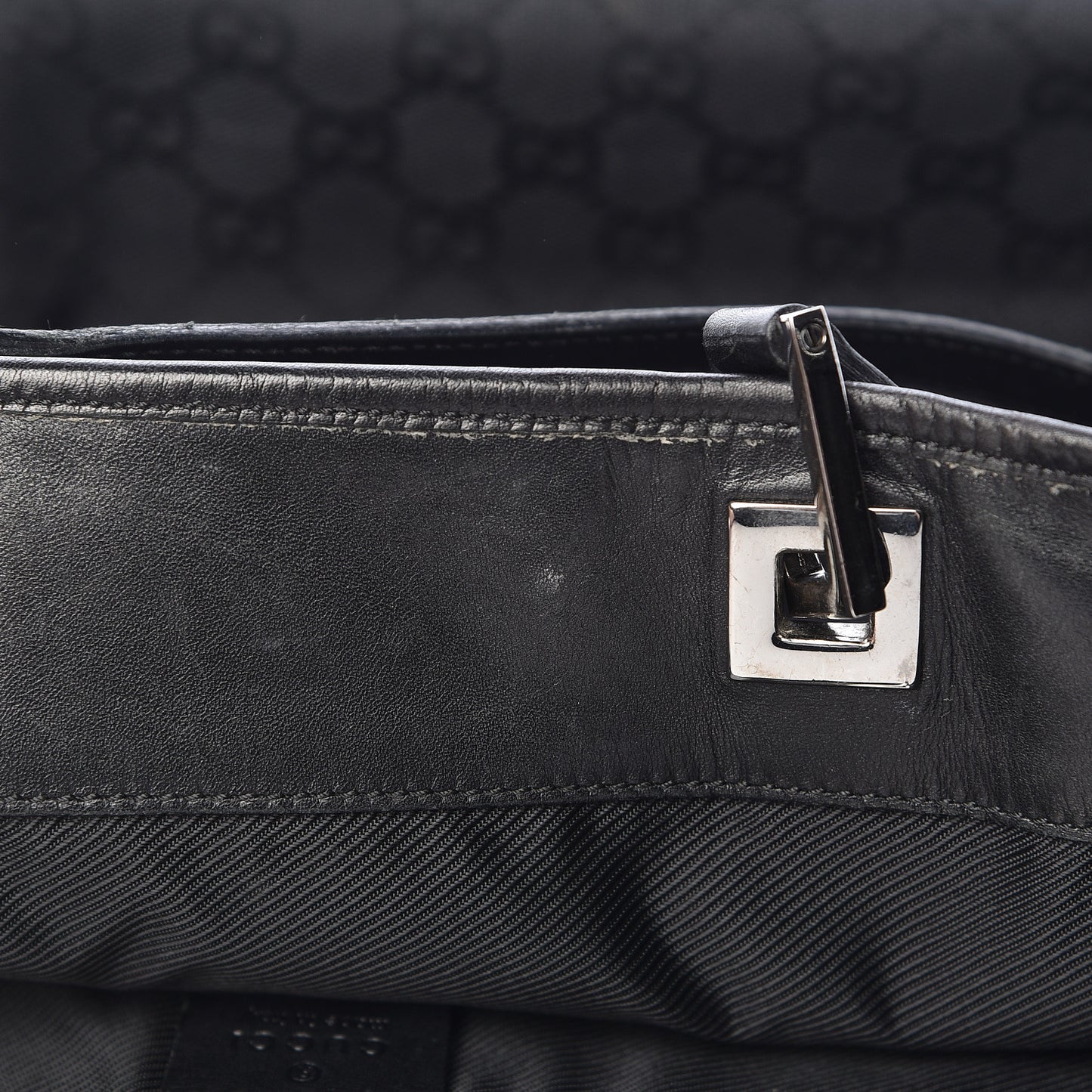 Monogram Bucket Tote Black