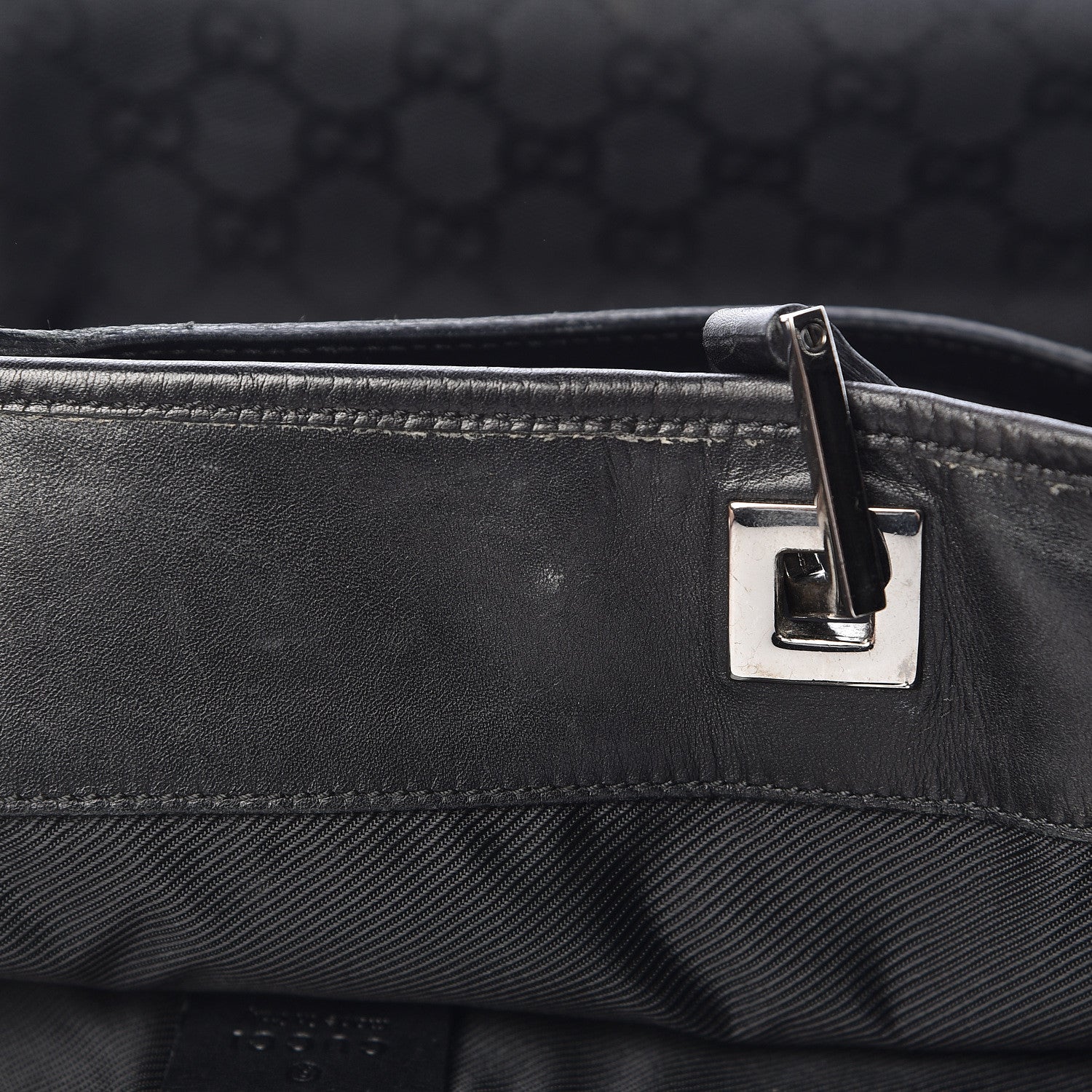 Gucci Monogram Bucket Tote Black 9 of 20
