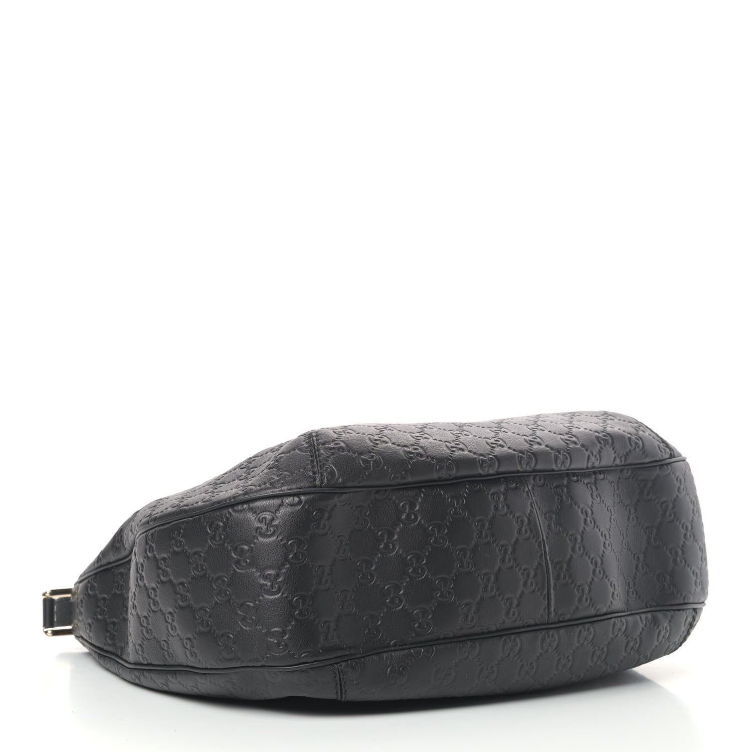 Gucci Guccissima Large New Ladies Web Hobo Black 3 of 4