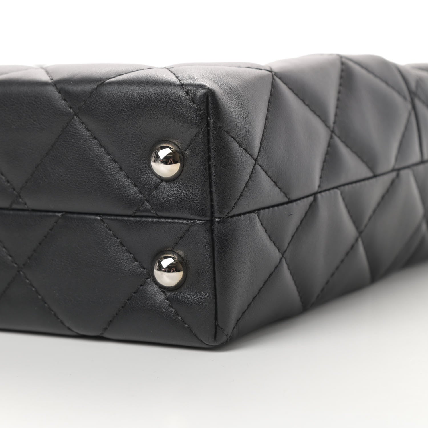 Chanel Calfskin Quilted In The Business North South Tote Black 10 of 11