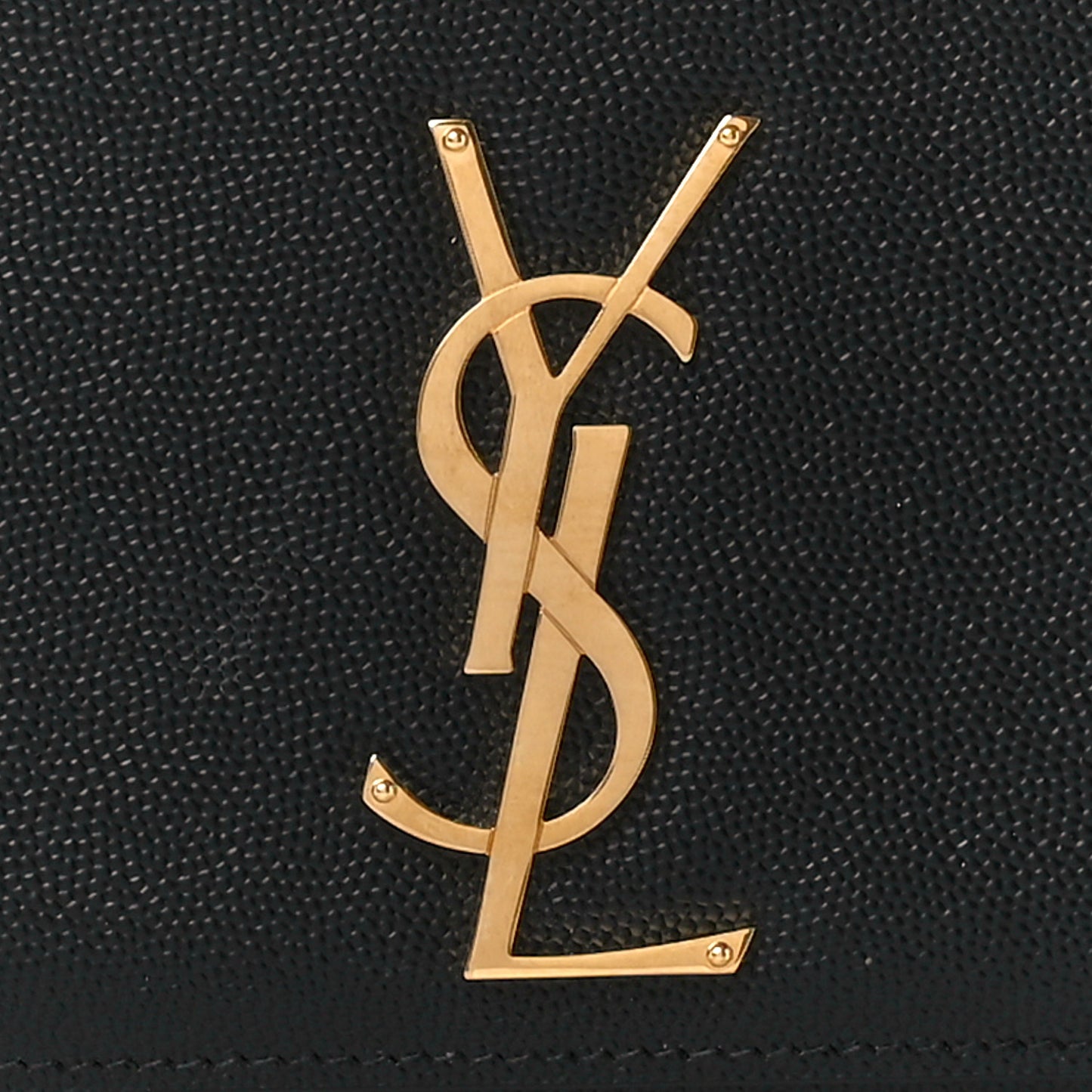 Grain De Poudre Medium Classic Monogram Kate Satchel Black