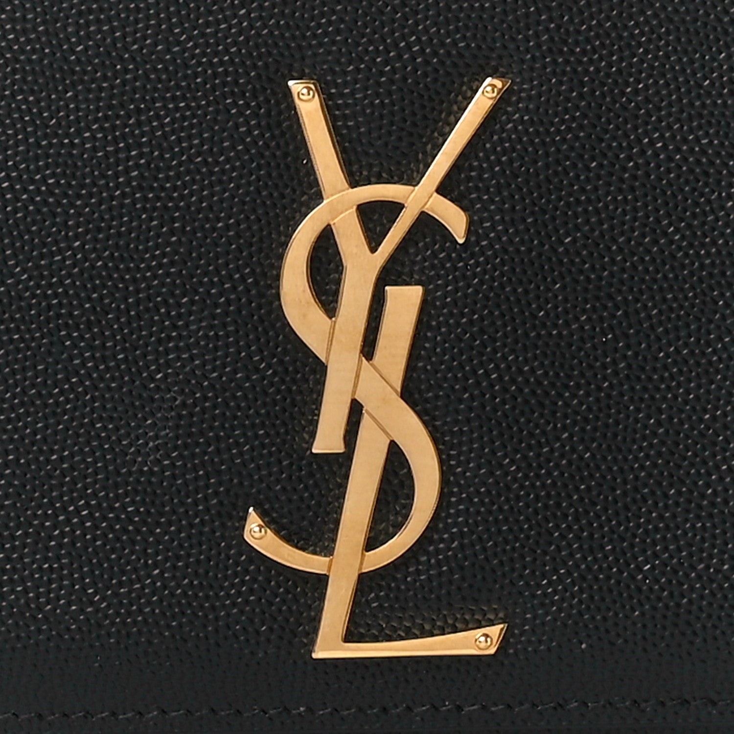 Saint Laurent Grain De Poudre Medium Classic Monogram Kate Satchel Black 9 of 11