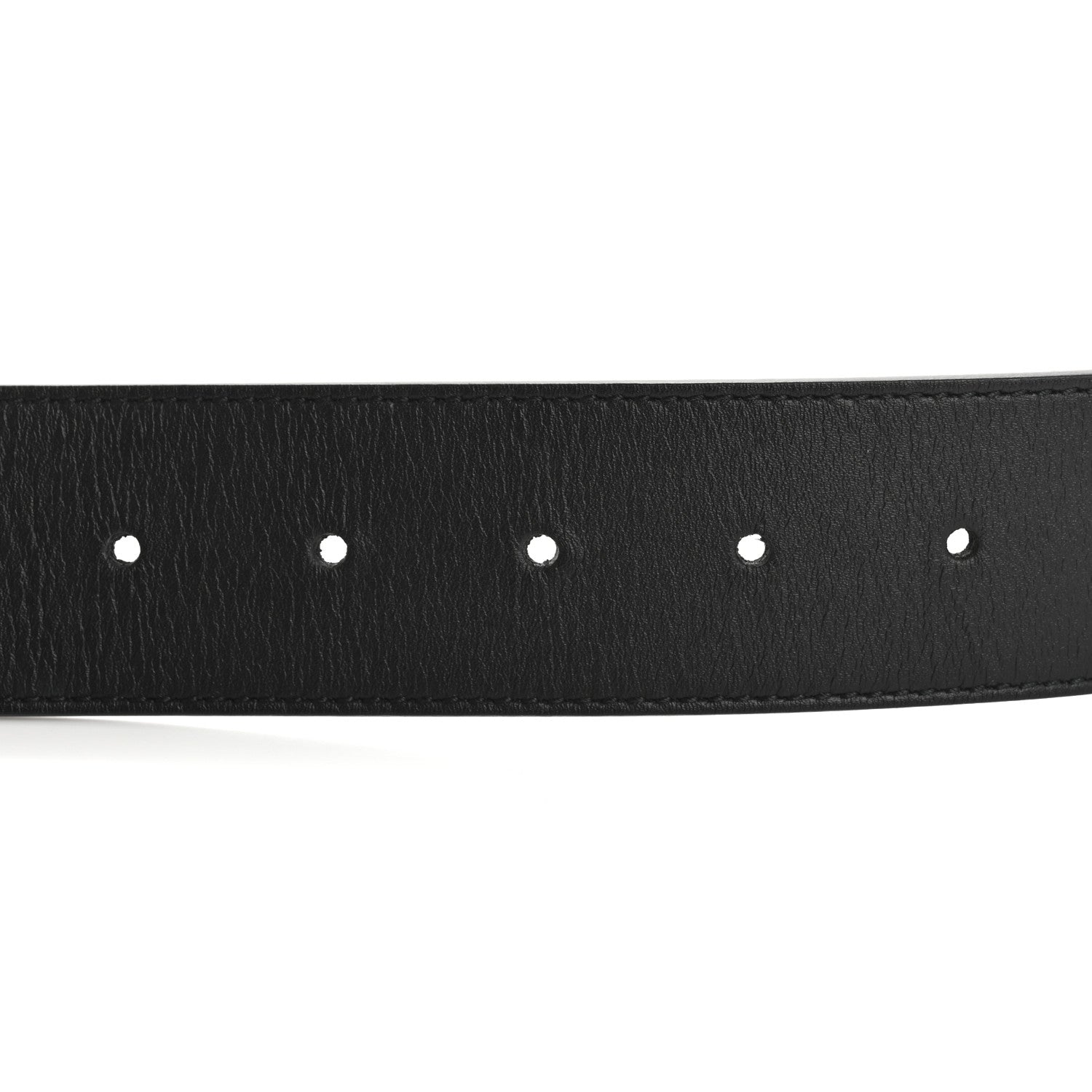 Gucci Calfskin Pearl Double G 85 34 Belt Black Cream 3 of 6