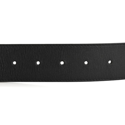 Gucci Calfskin Pearl Double G 85 34 Belt Black Cream 3 of 6