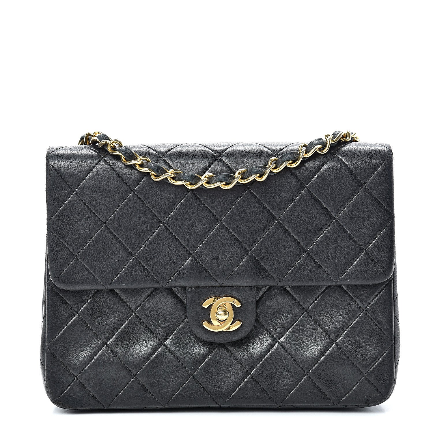 Chanel Lambskin Quilted Mini Square Flap Black 1 of 19