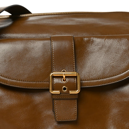 Chloe Shiny Calfskin Large Double Carry Camera Bag Dark Khaki 8 of 10