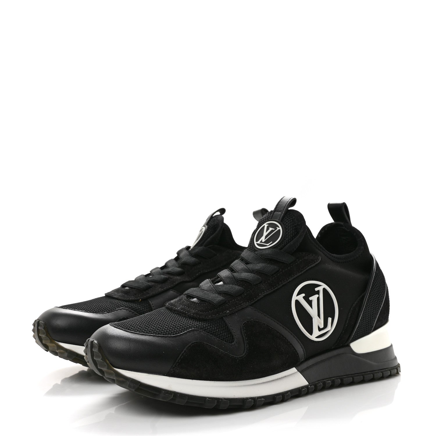 Louis Vuitton Calfskin Run Away Sneakers 39 Black 4 of 11