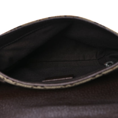 Gucci GG Monogram Buckle Belt Bag Dark Brown 5 of 9