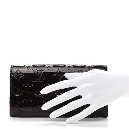 Louis Vuitton Vernis Sarah Wallet NM Amarante 2 of 6