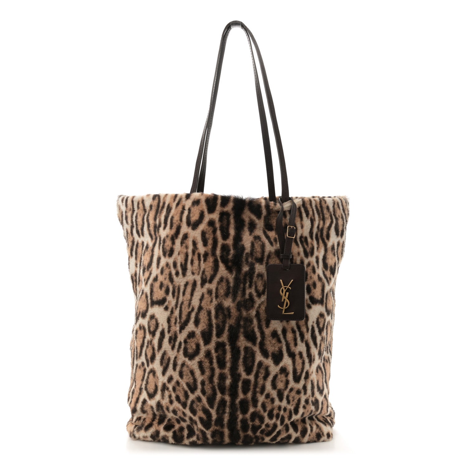 Saint Laurent Leopard Calf Hair Tote 1 of 12