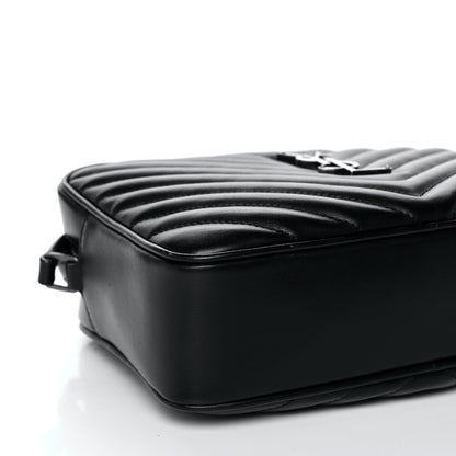 Saint Laurent Calfskin Matelasse Monogram Lou Camera Bag Black 10 of 18
