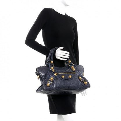Balenciaga Agneau Giant 21 Gold Hardware Part Time Navy 2 of 16