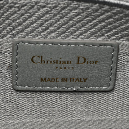 Christian Dior Canvas Embroidered Cannage Lady D-Lite Gray 6 of 18