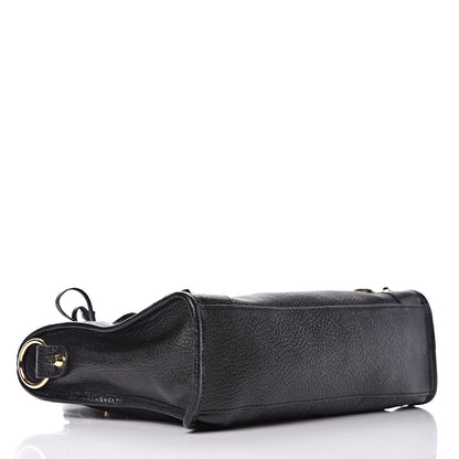 Balenciaga Chevre Gold Metallic Edge Hardware S City Black 4 of 9