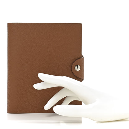 Hermes Togo Ulysse PM Notebook Cover  Gold 2 of 6