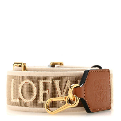 Loewe Calfskin Jacquard Anagram Strap Natural Tan 1 of 5