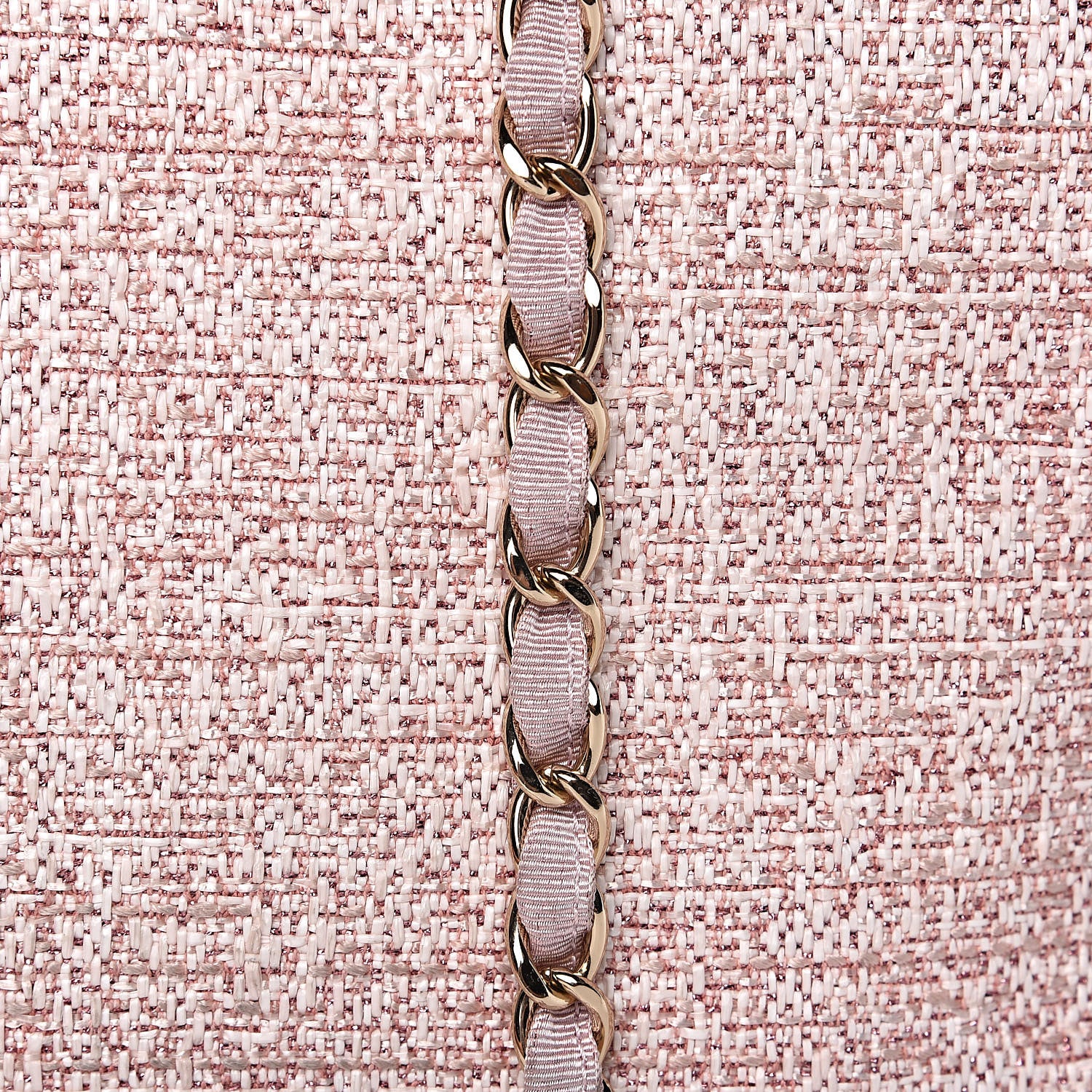 Chanel Straw Lurex Large Deauville Tote Pink 13 of 19